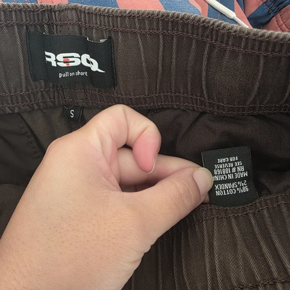 RSQ Mens Washed‎ Pull On Cargo Shorts Sz Small